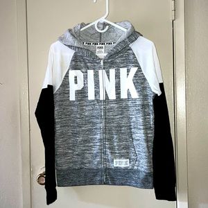 VS Pink Full Zipper Sweater 🌹
